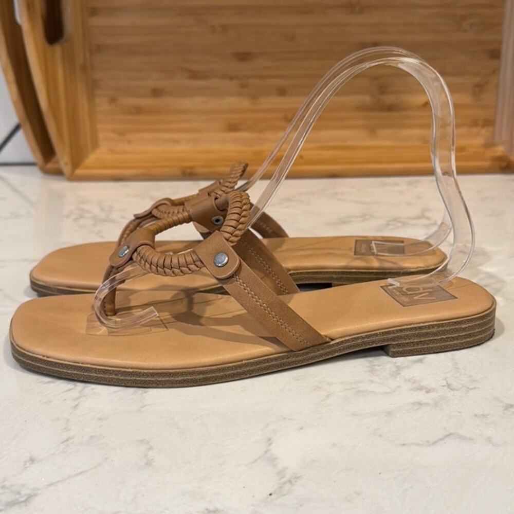 Dolce Vita Women's MECCA Square Toe Flat Sandal Slides size 7.5